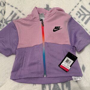 Nike NWT Girls Crop Zip Up